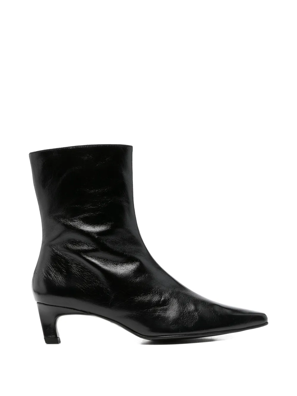 ALOHAS pointed-toe kitten-heel boots Zwart
