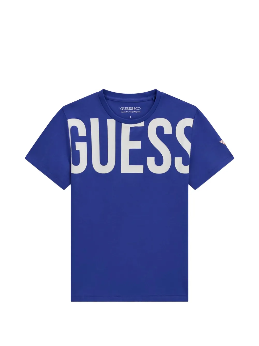 guess kids logo-print short-sleeved T-shirt - Blu