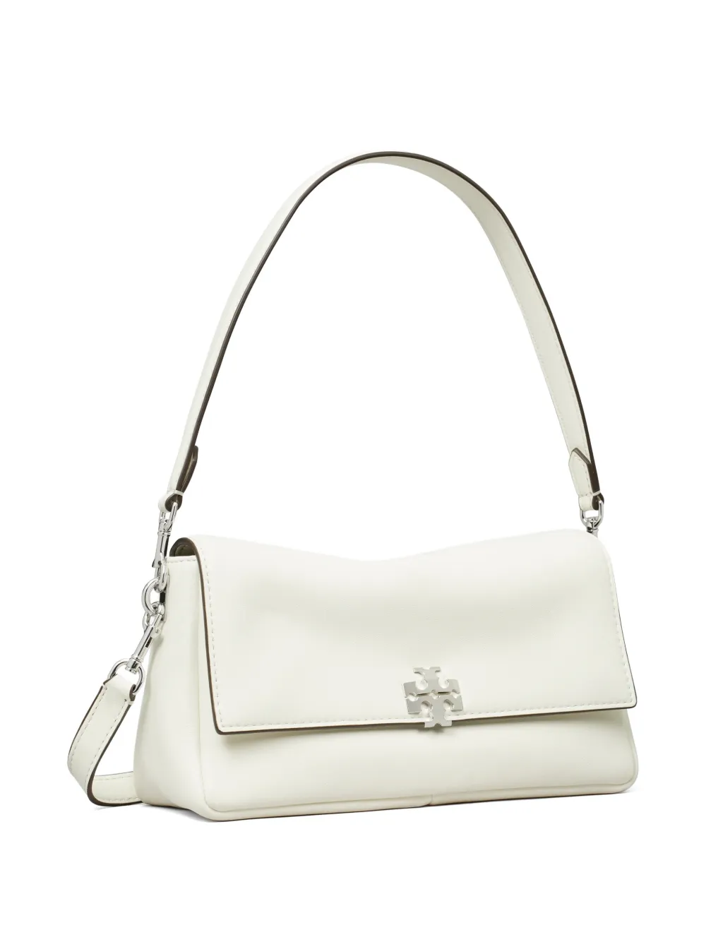 Tory Burch Charlie kleine schoudertas Wit