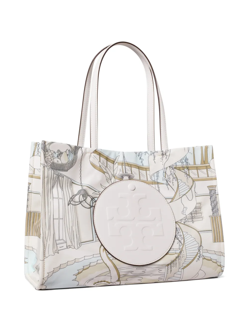 Tory Burch Borsa tote Ella piccola con stampa - Toni neutri