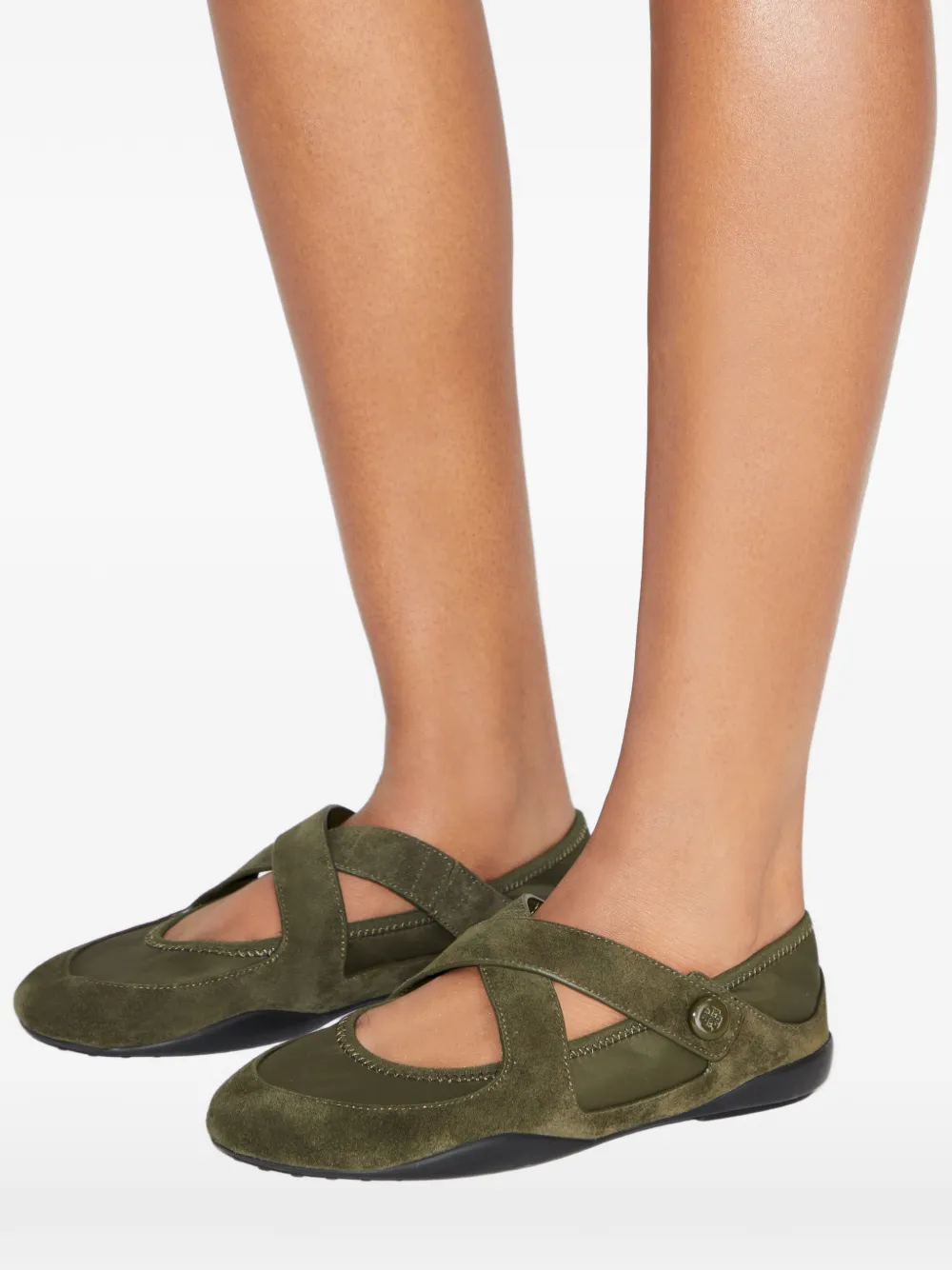 Tory Burch Romy Mary Janes schoenen Groen