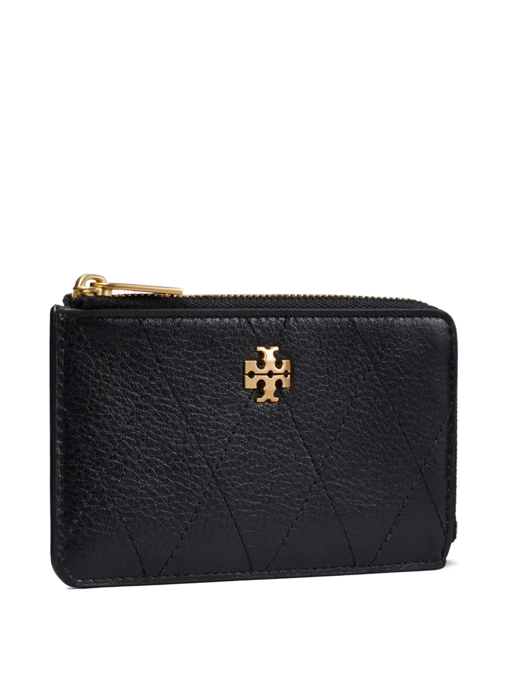  Tory Burch Tarjetero Charlie Acolchado - Negro 