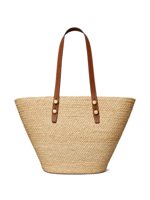 Tory Burch large Romy basket tote bag