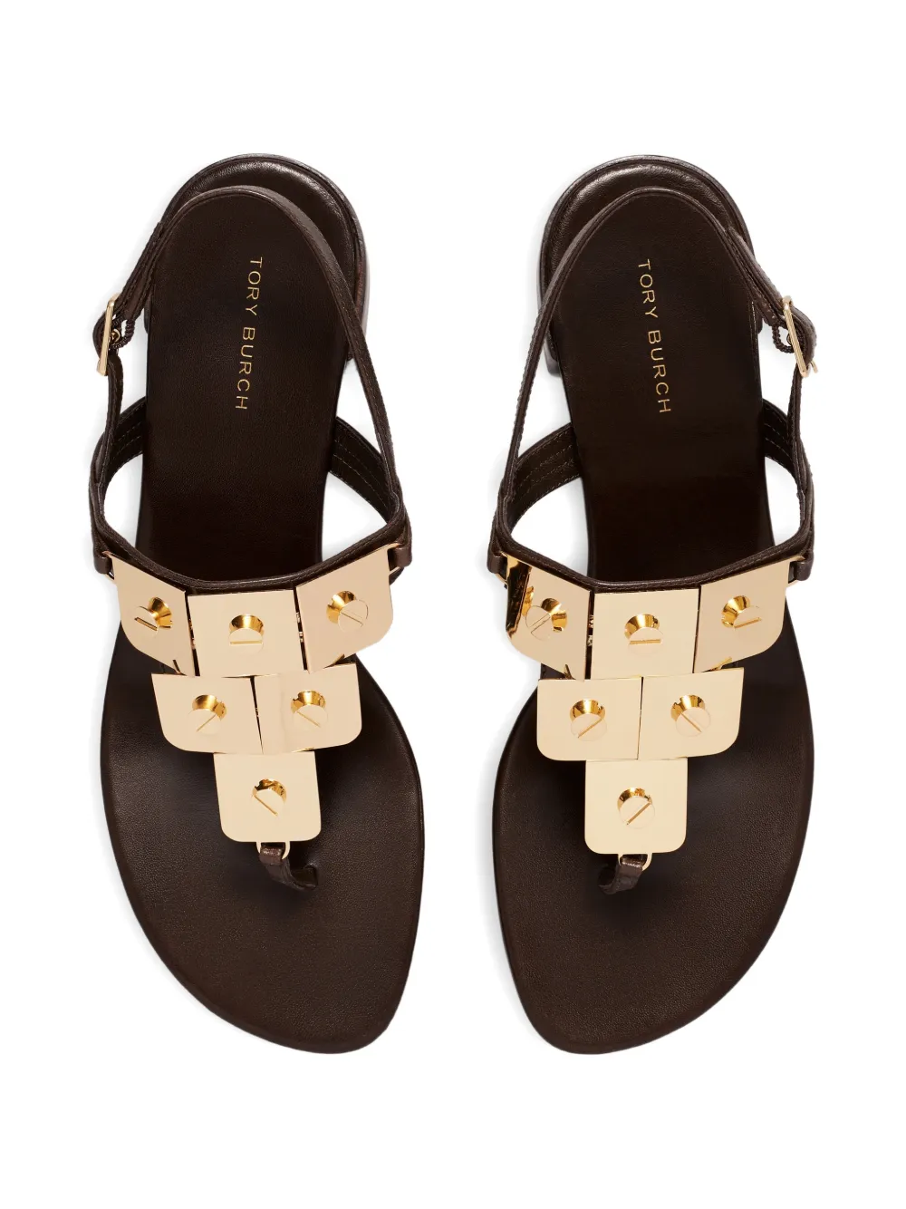 Tory Burch Gladiator Capri sandalen Bruin