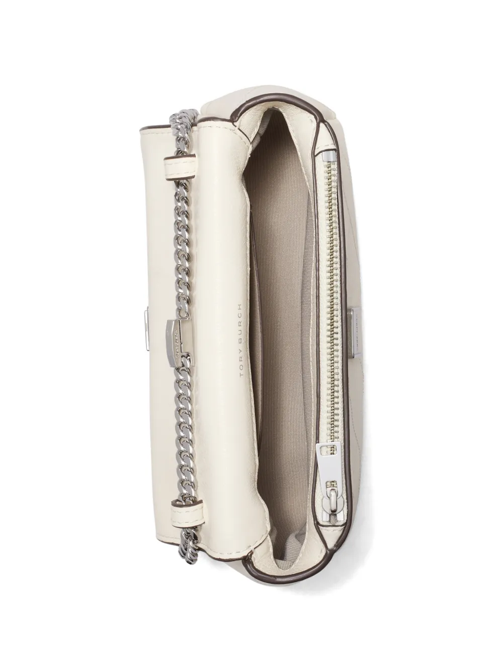 Tory Burch Charlie gewatteerde mini-shopper Beige