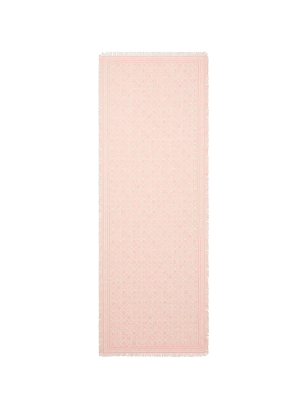 Tory Burch T Monogram floral oblong scarf - Rosa