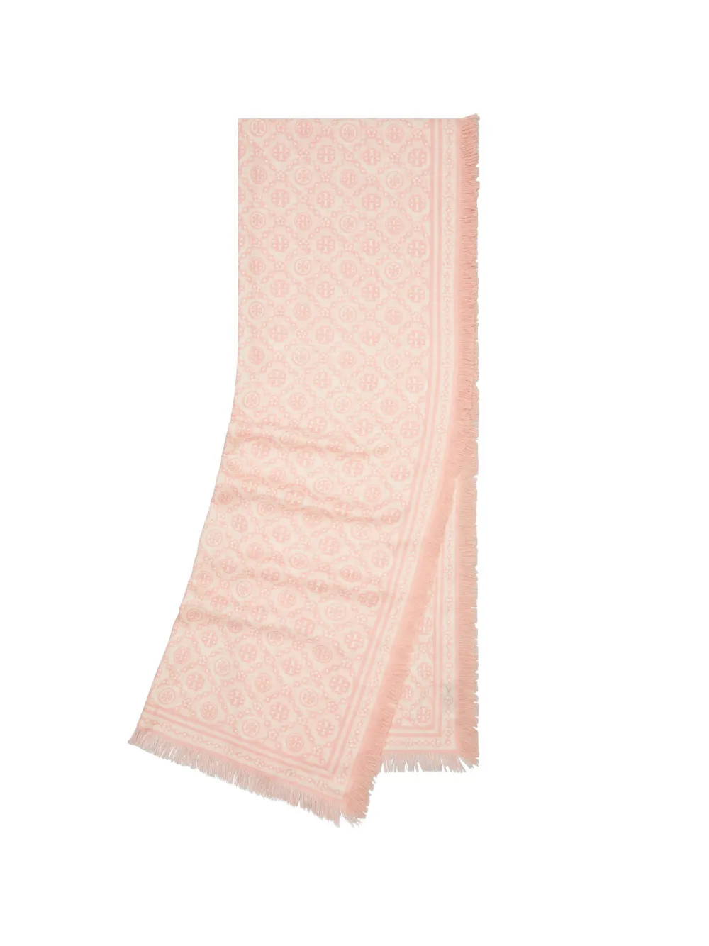 Tory Burch T Monogram sjaal met bloemen-print Roze