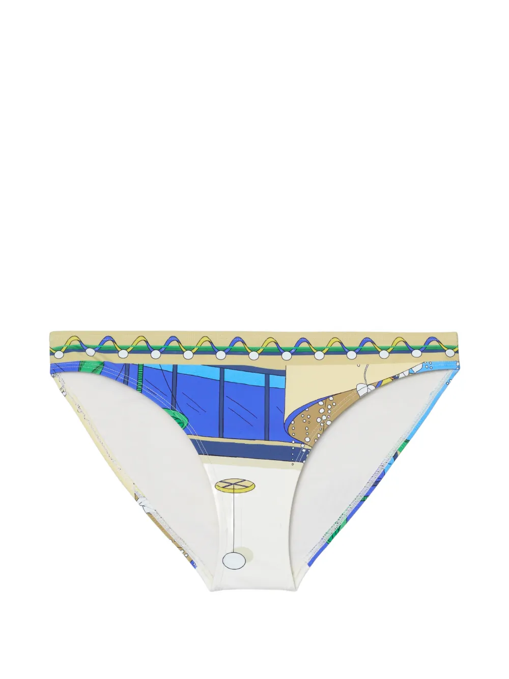 Tory Burch printed bikini bottoms - Toni neutri