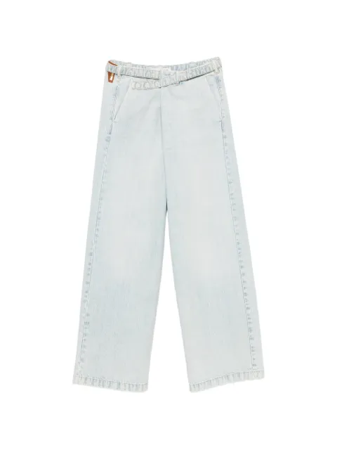 DARKPARK jeans anchos con cintura cruzada