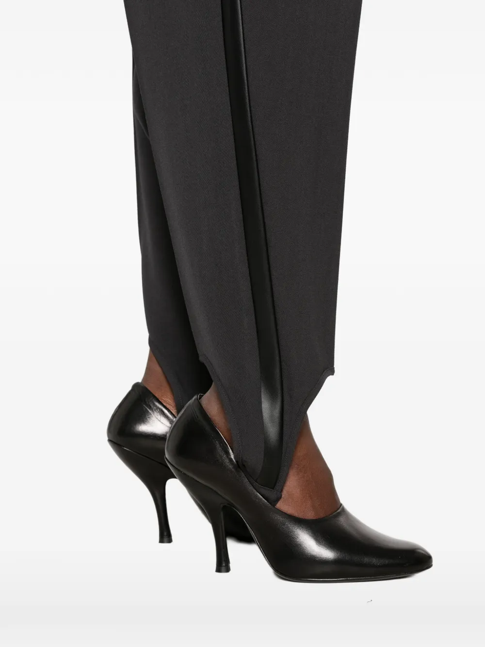 DARKPARK Marta geplooide broek met stirrup Grijs
