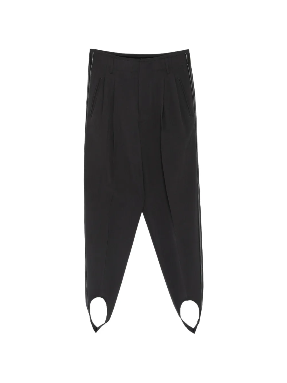 DARKPARK pantalon de tailleur Marta à bords en satin - Gris DARKPARK pantalon de tailleur Marta à bords en satin - Gris