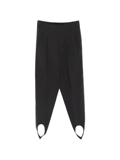 DARKPARK Marta satin-trim tailored trousers