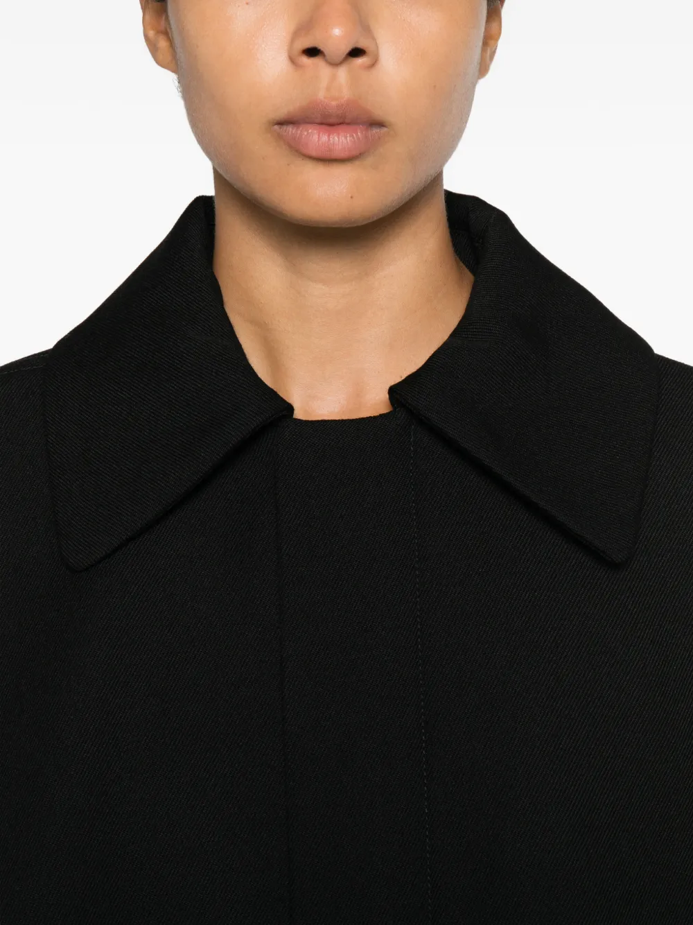 Victoria Beckham Arden wollen jack met rits Zwart