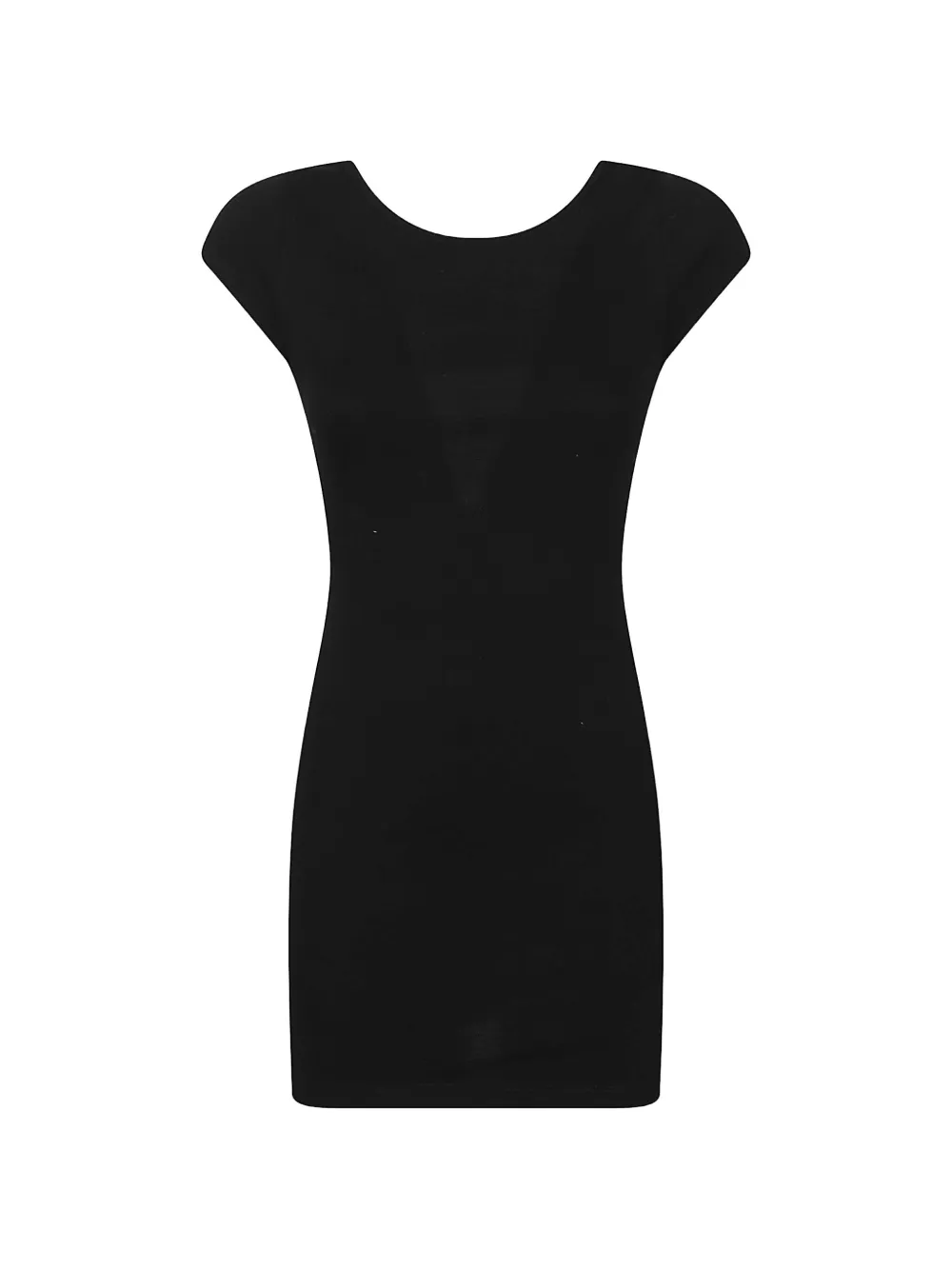 Matteau low-back cap-sleeve dress - Black