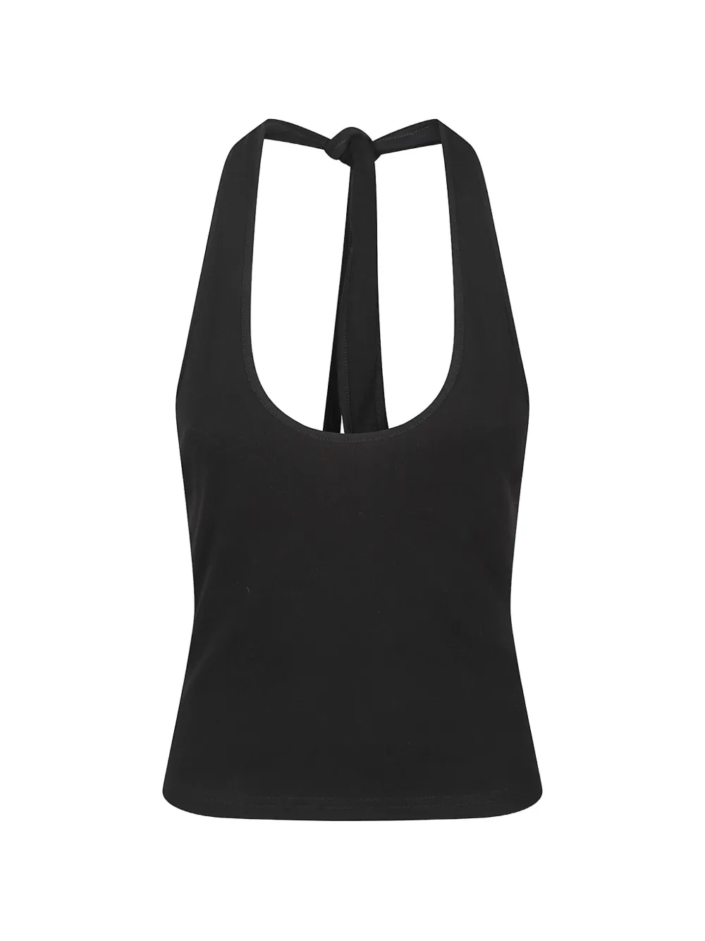 Matteau halterneck tie-fastening top - Nero