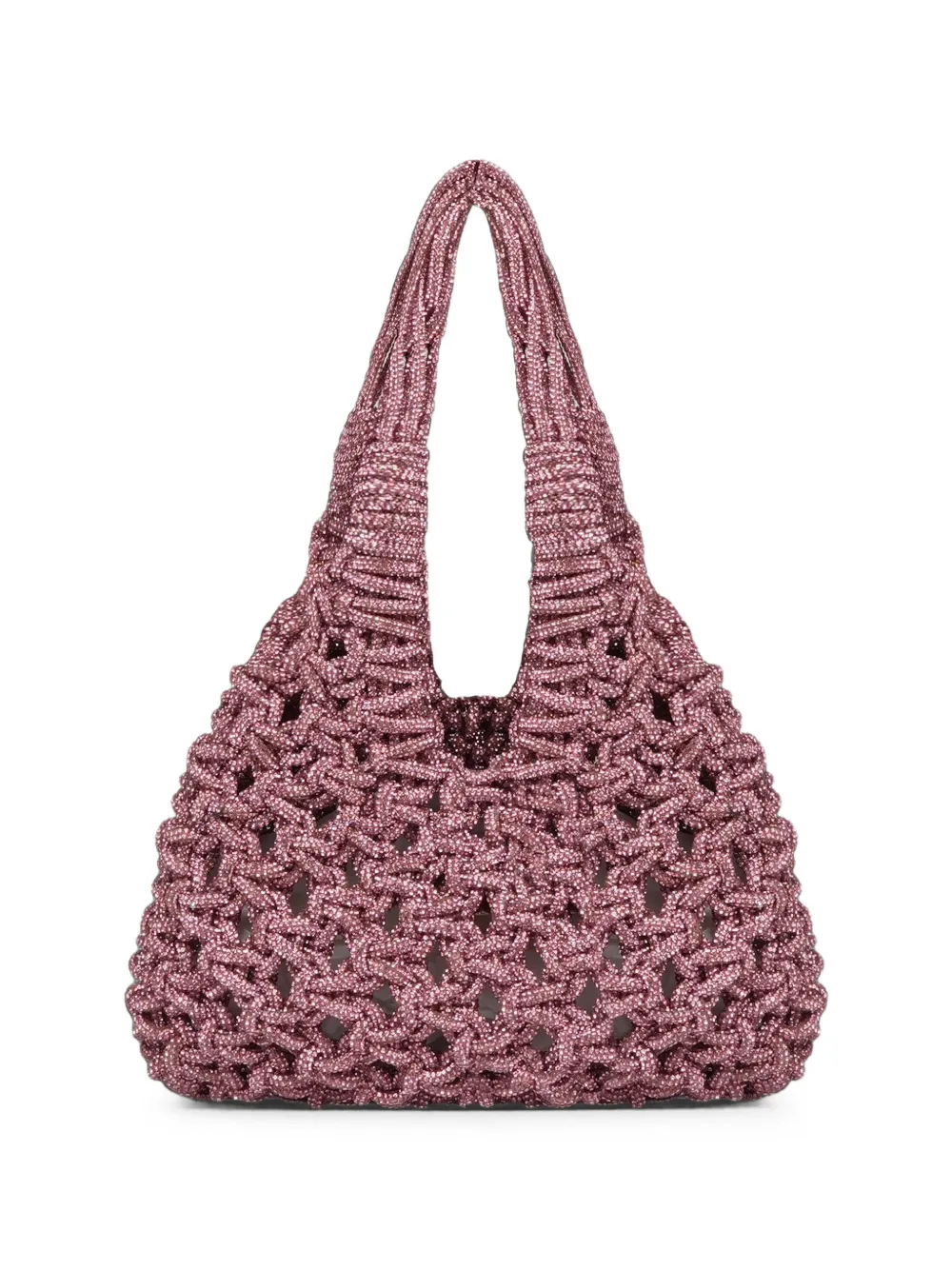 Hibourama Vannifique crystal-embellished shoulder bag - Rosa