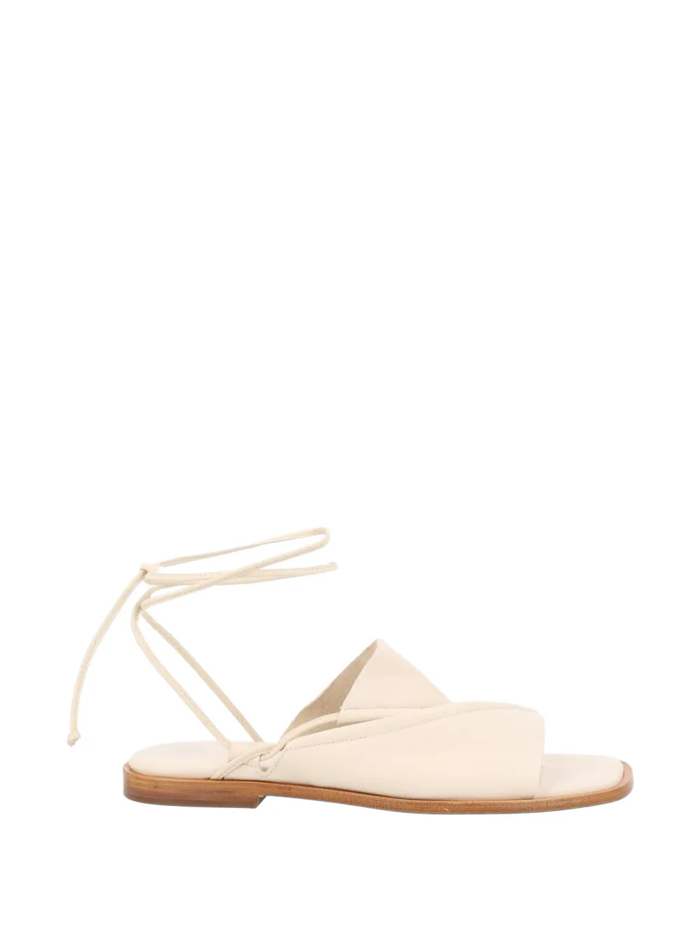 Hereu tie-fastening flat sandals - Toni neutri