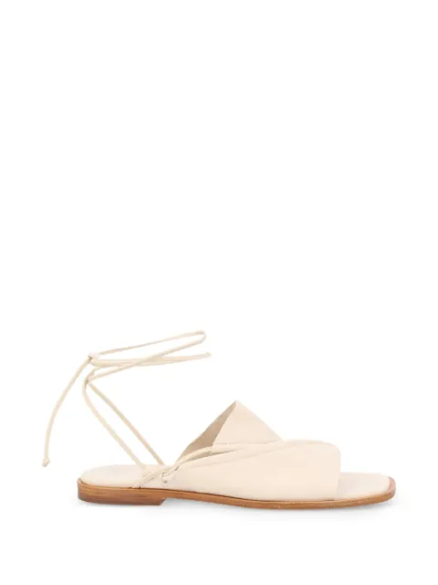 Hereu tie-fastening flat sandals