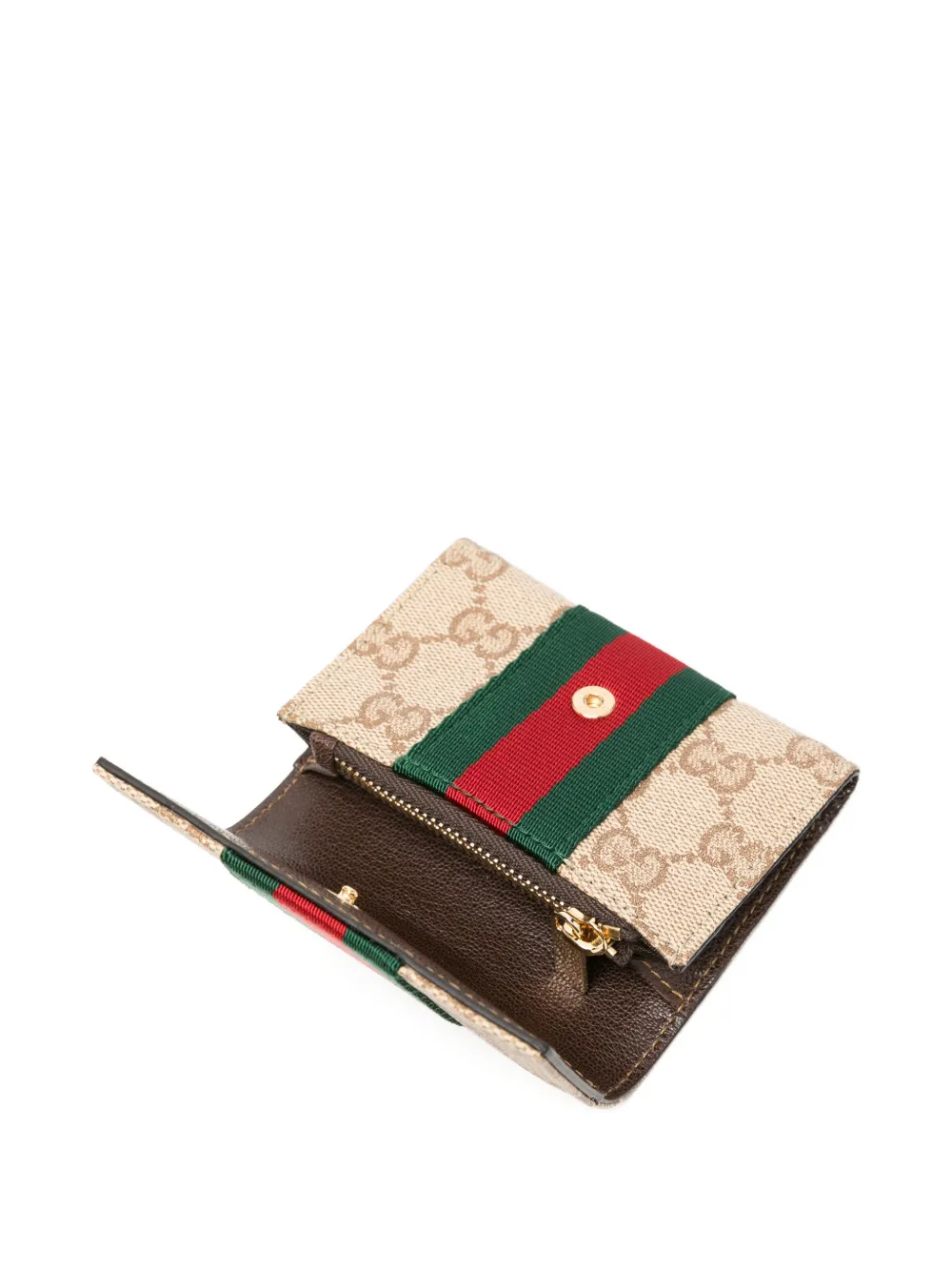 Gucci GG Supreme Web portemonnee Beige