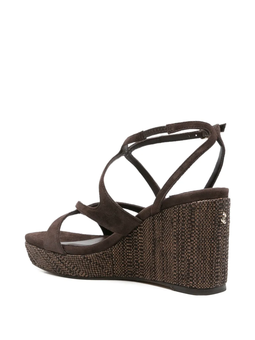 Jimmy Choo Ayla wedge-heel sandals Bruin