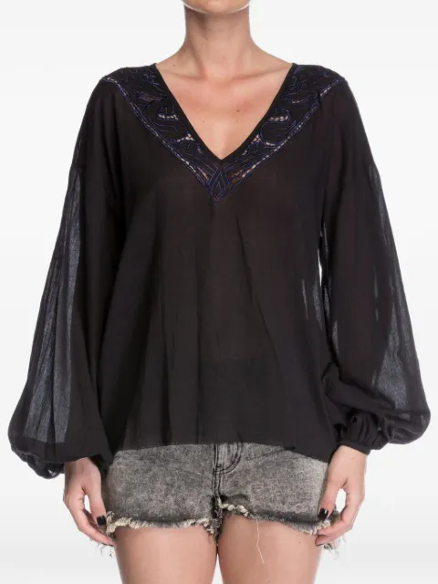 One Teaspoon Devils Ladder cotton blouse