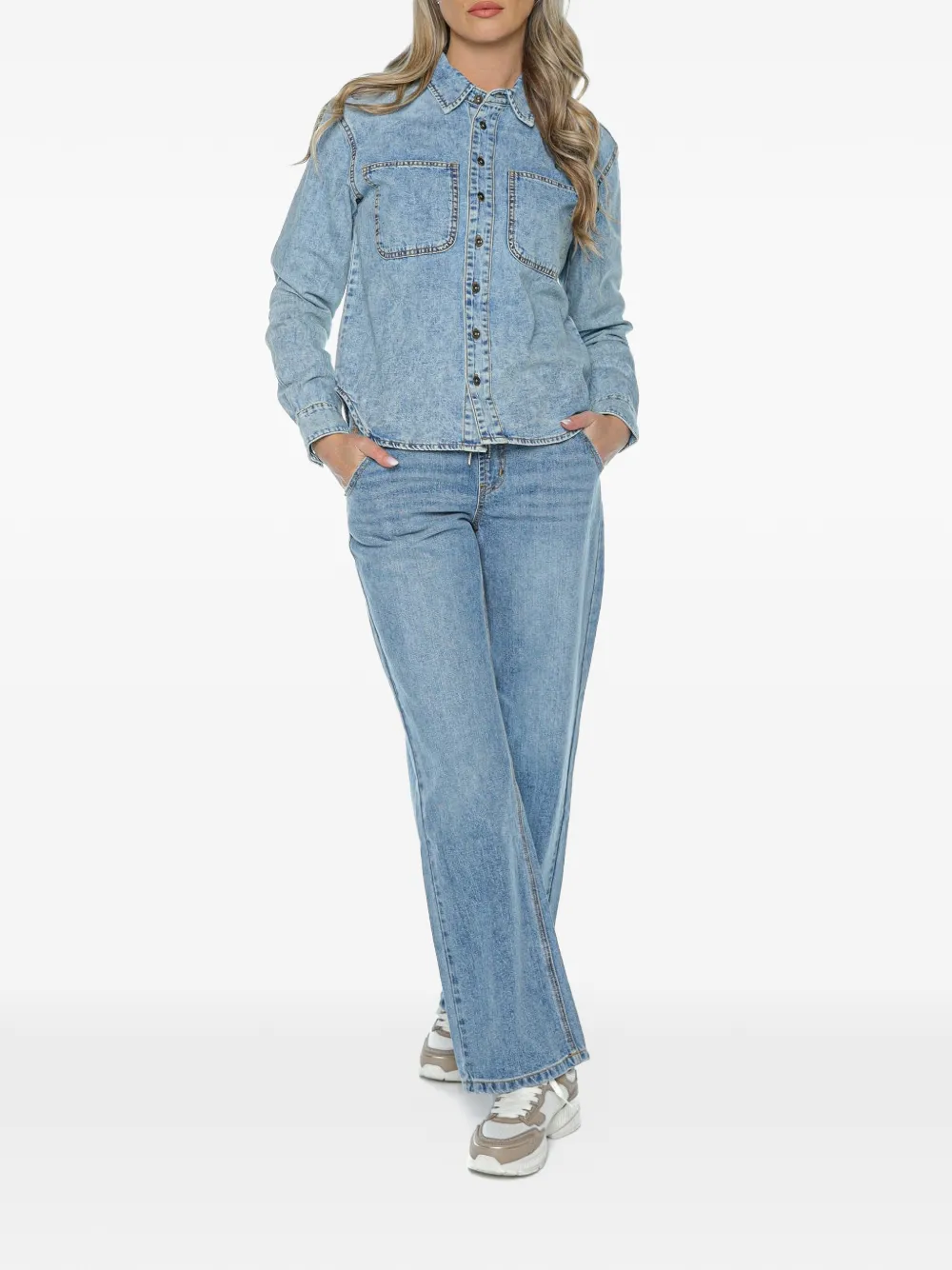  One Teaspoon Camisa Vaquera Nixie Con Efecto Lavado - Azul 