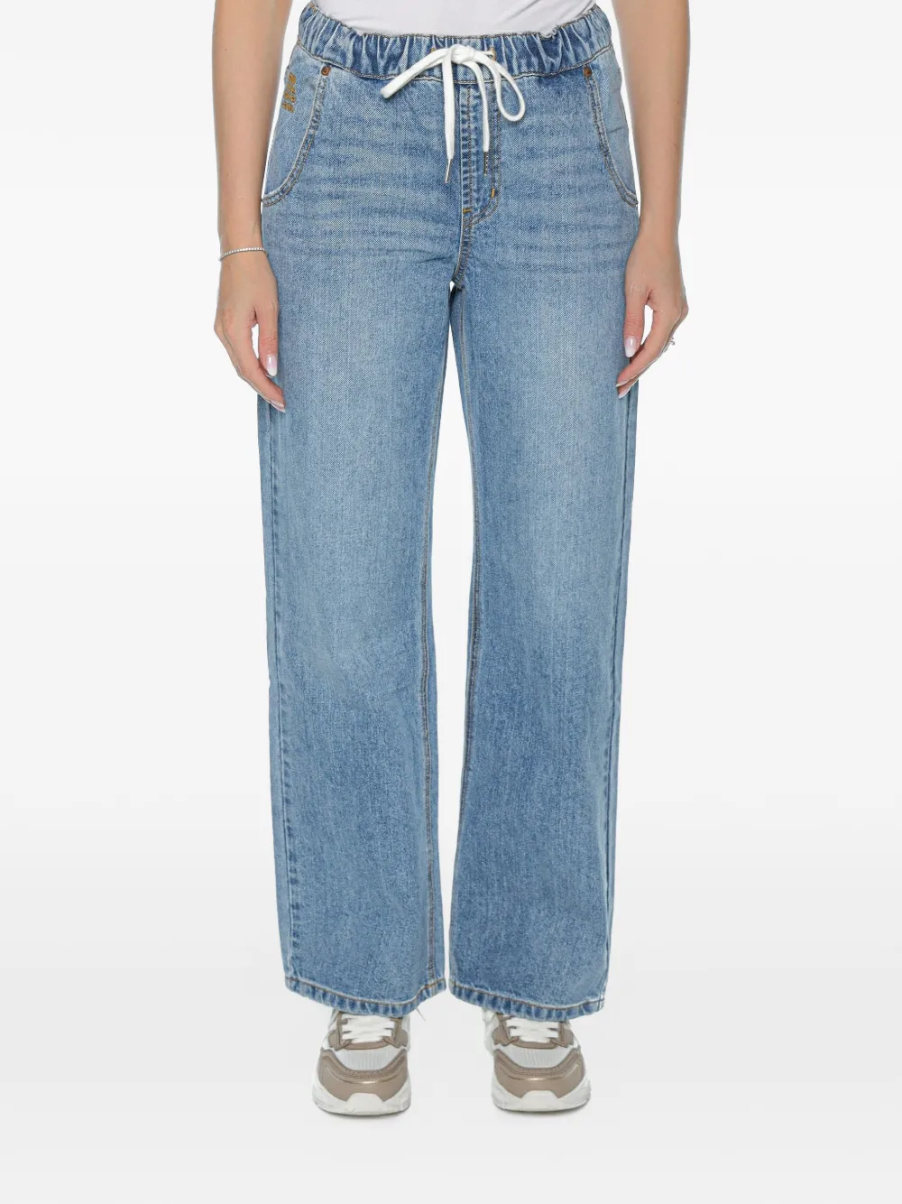 One Teaspoon Roadhouse drawstring-waist jeans - Blu