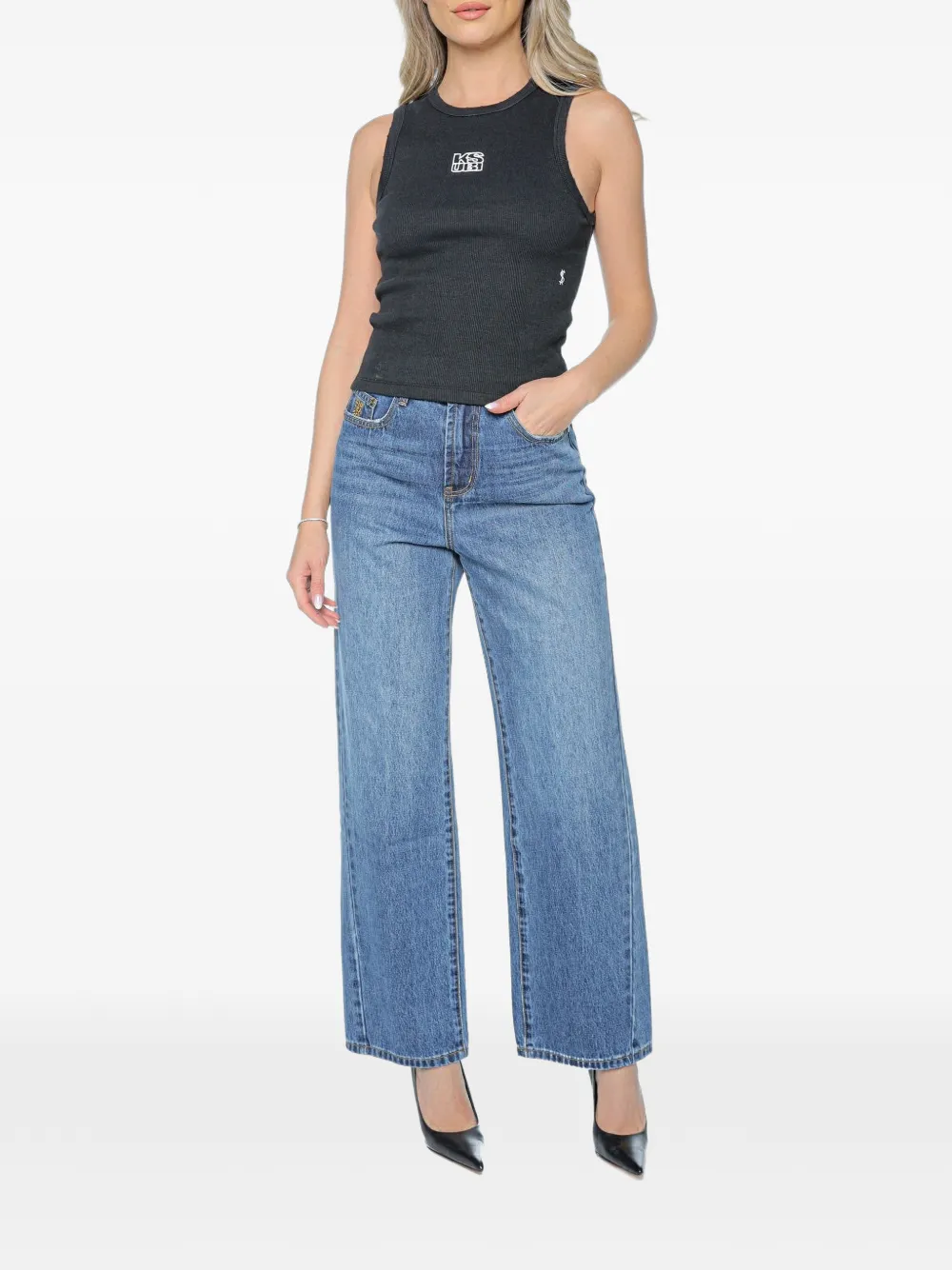 One Teaspoon Baxters wide-leg jeans - Blu