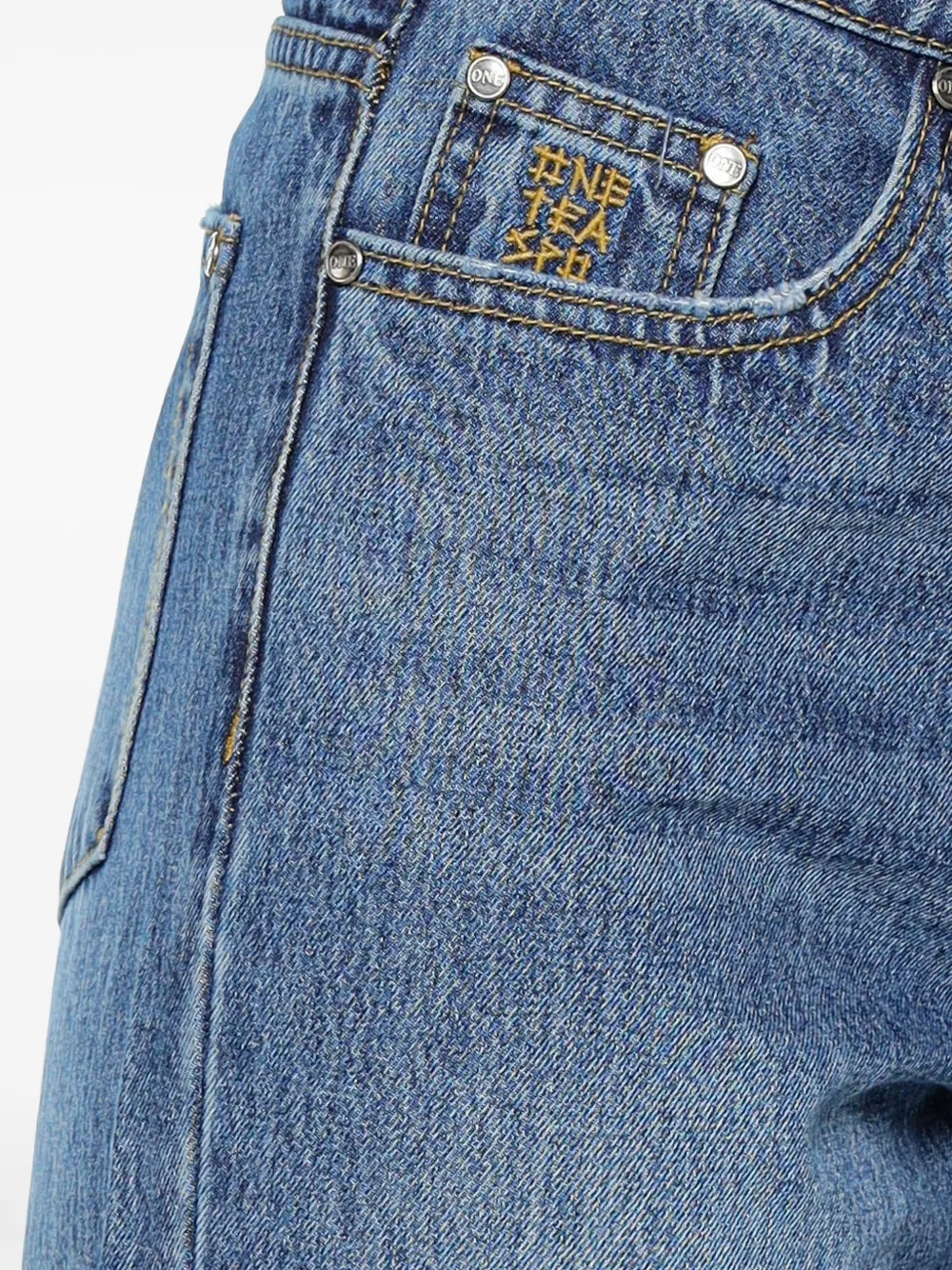 One Teaspoon Baxters jeans met wijde pijpen Blauw