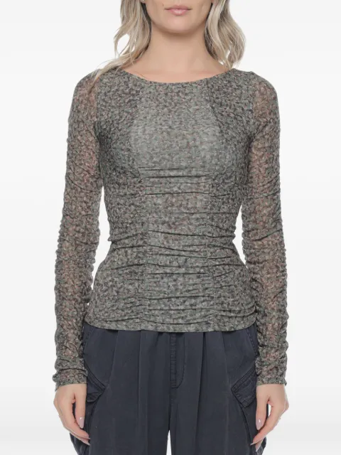 One Teaspoon Night Fever ruched blouse