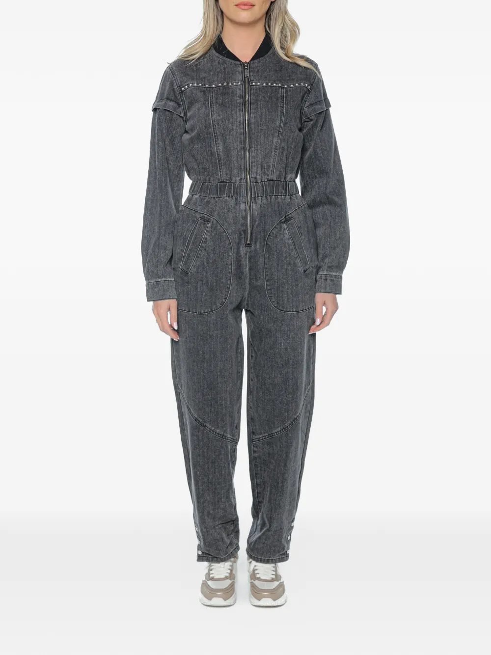 One Teaspoon Callie stud-embellished jumpsuit - Nero