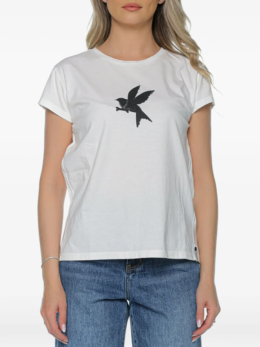 One Teaspoon Classic Bird T-shirt - Bianco