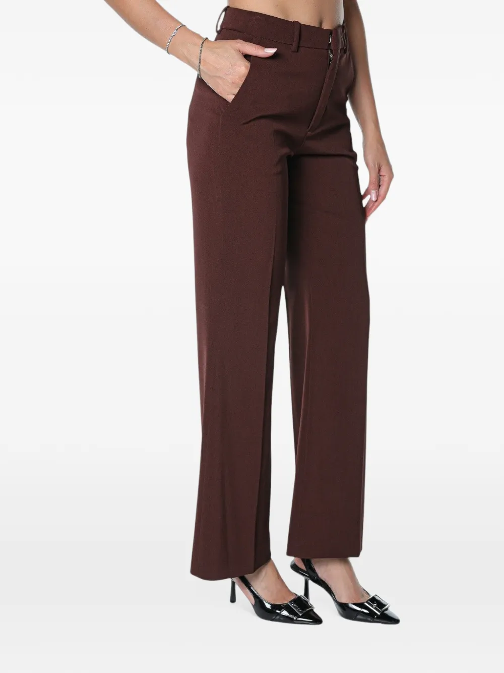 Drykorn Argue flared broek Rood