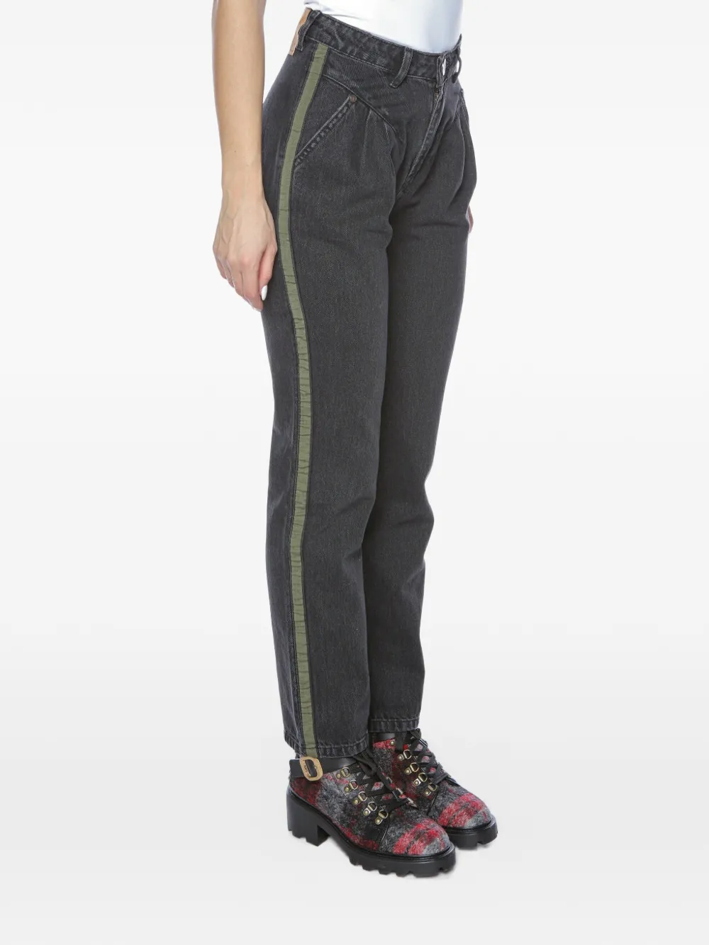  One Teaspoon Vaqueros Stwalker Con Rayas Laterales - Negro 