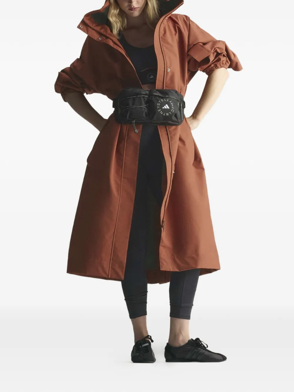 adidas by Stella McCartney Parka met capuchon Oranje