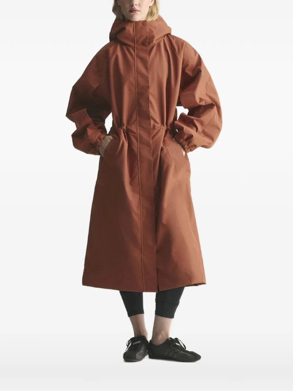 adidas by Stella McCartney heavyweight hooded parka - Arancione