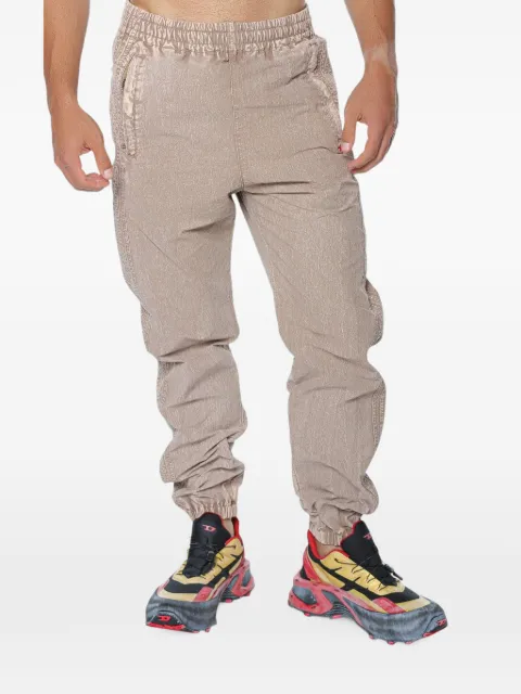 Diesel washed nylon pants with side bands