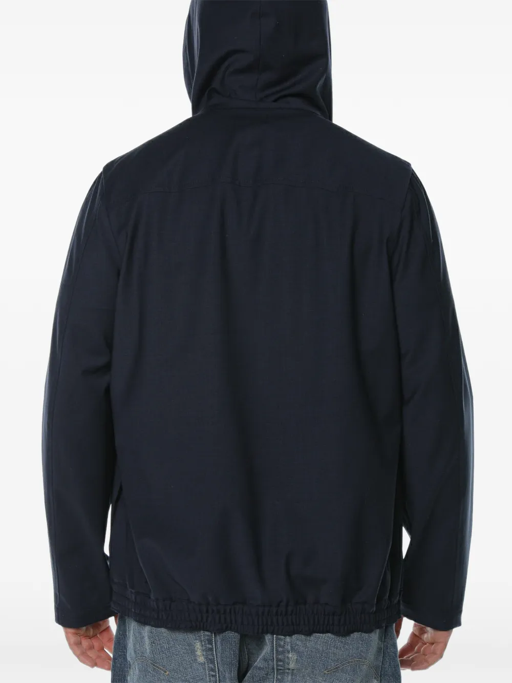 Drykorn Jenon jack met capuchon en rits Blauw