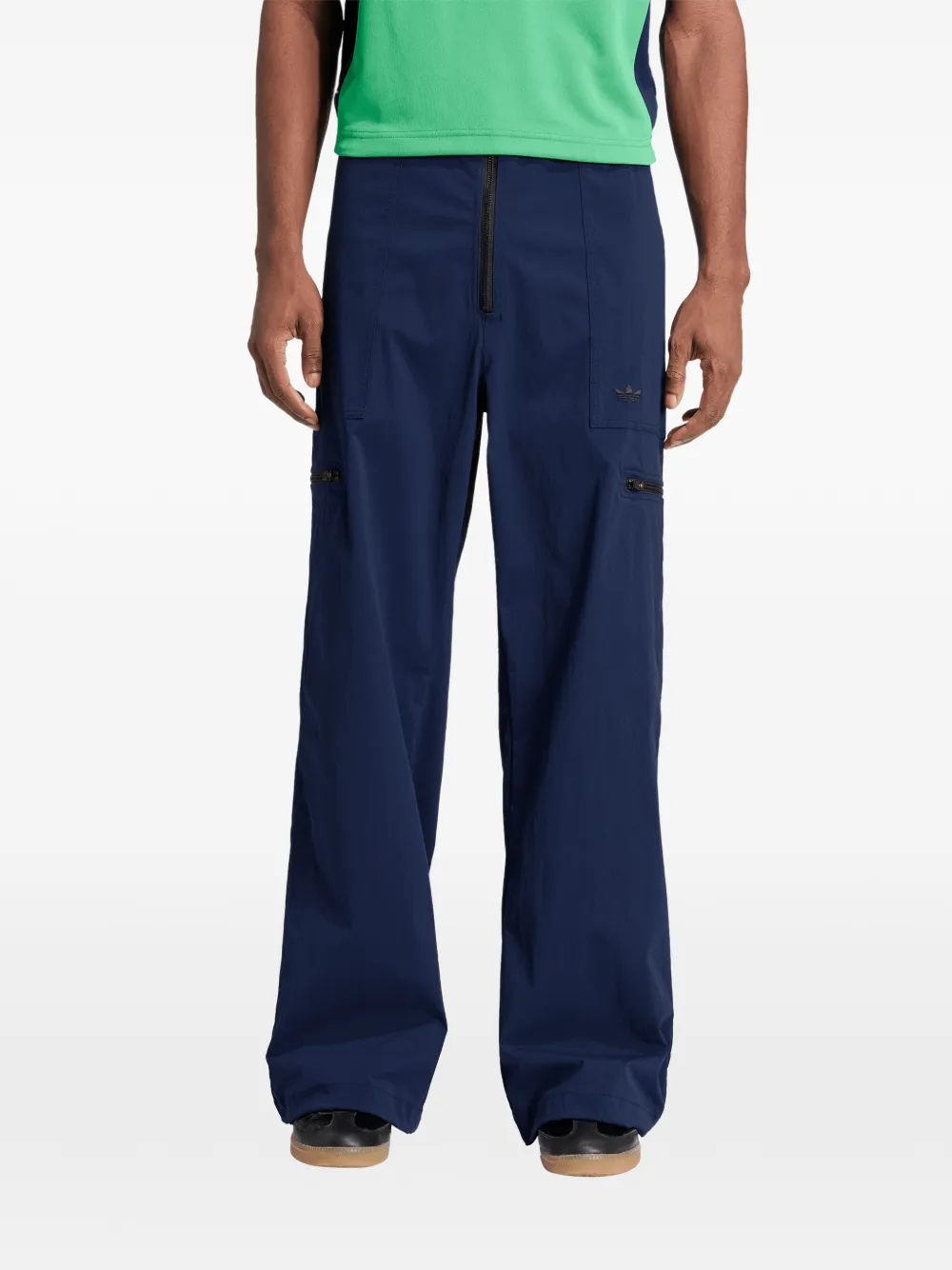 adidas x Wales Bonner zip-detail cargo pants - Blu