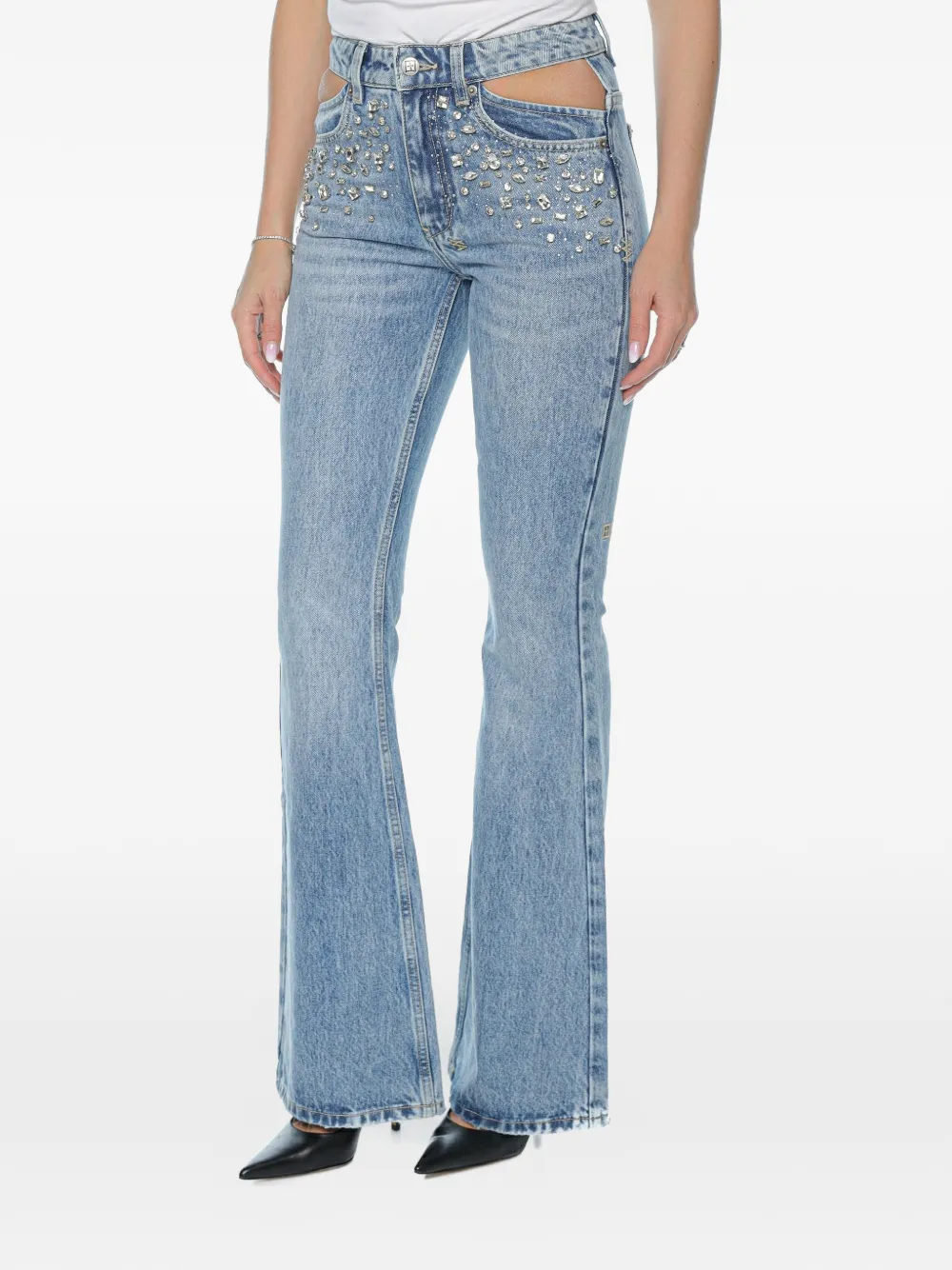 Ksubi crystal-embellished Soho jeans - Blau