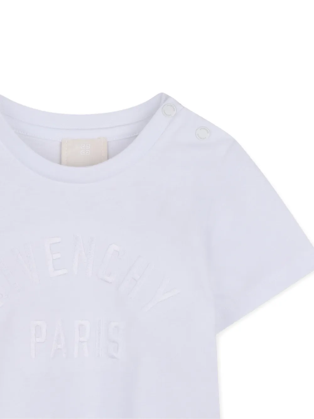 Givenchy Kids T-shirt met geborduurd logo Wit