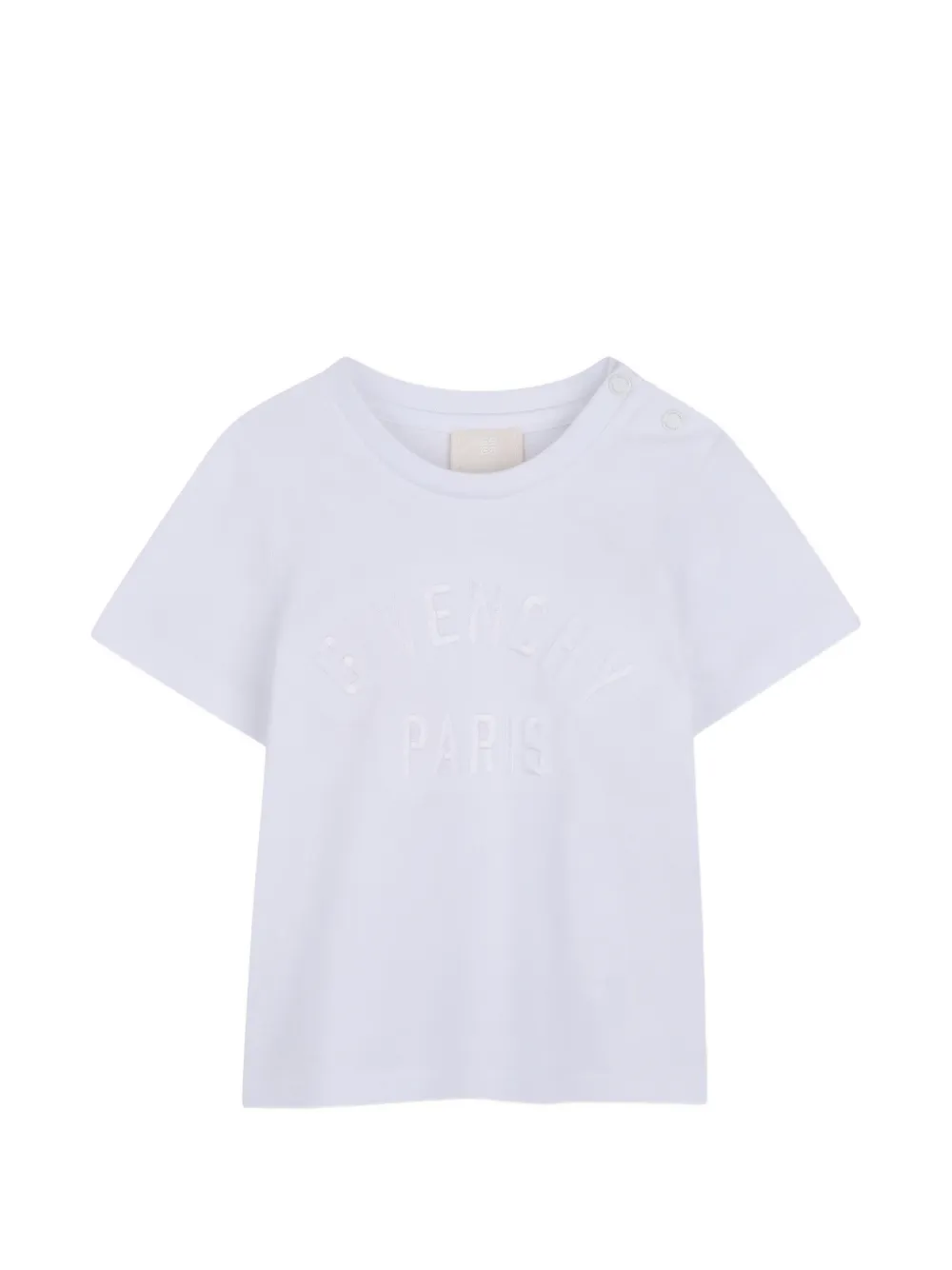 Givenchy Kids logo-embroidered T-shirt - Weiß