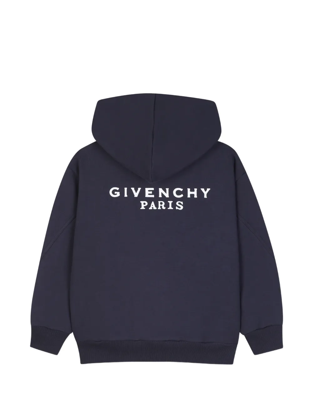 Givenchy Kids Hoodie met logoprint en rits Blauw