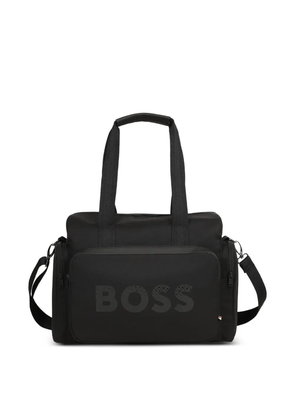 BOSS Kidswear logo-print changing bag - Schwarz