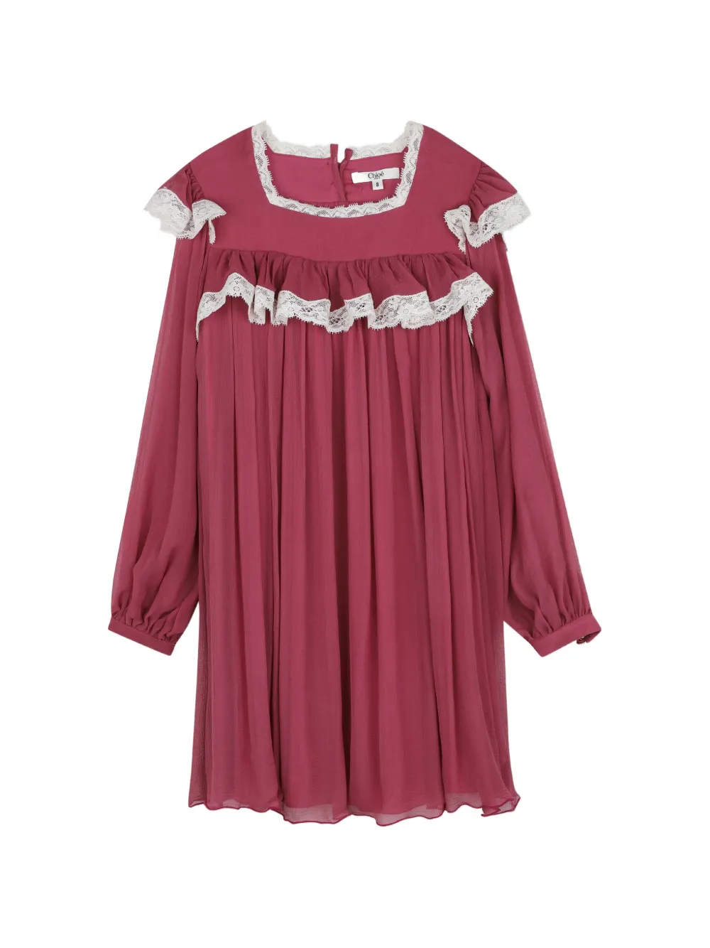 Chloé Kids Abito con ruches - Rosa