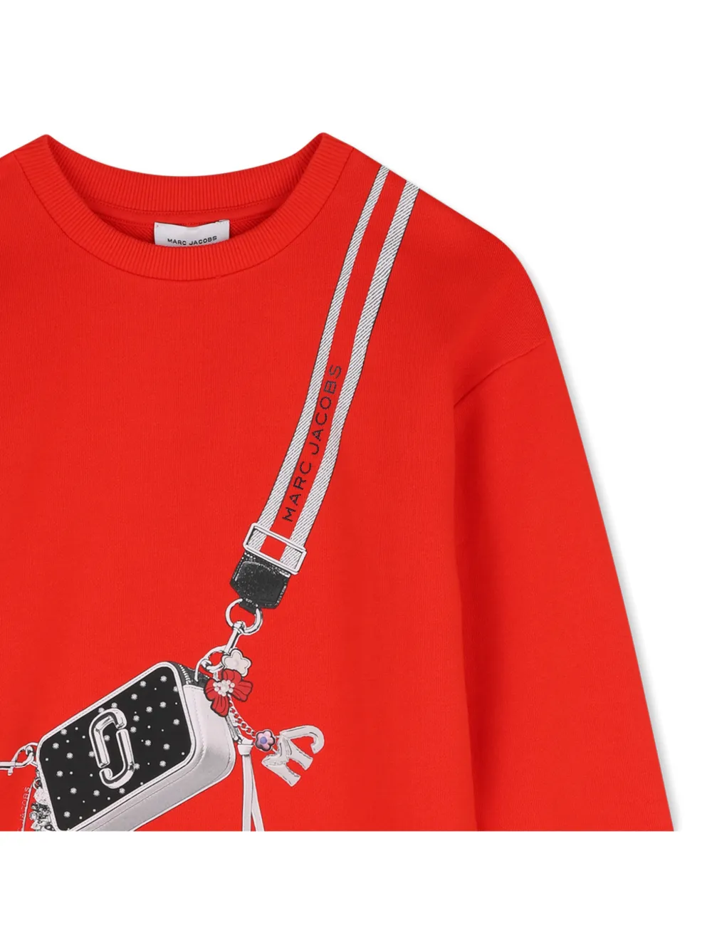 Marc Jacobs Kids Jurk met Snapshot-print en lange mouwen Rood