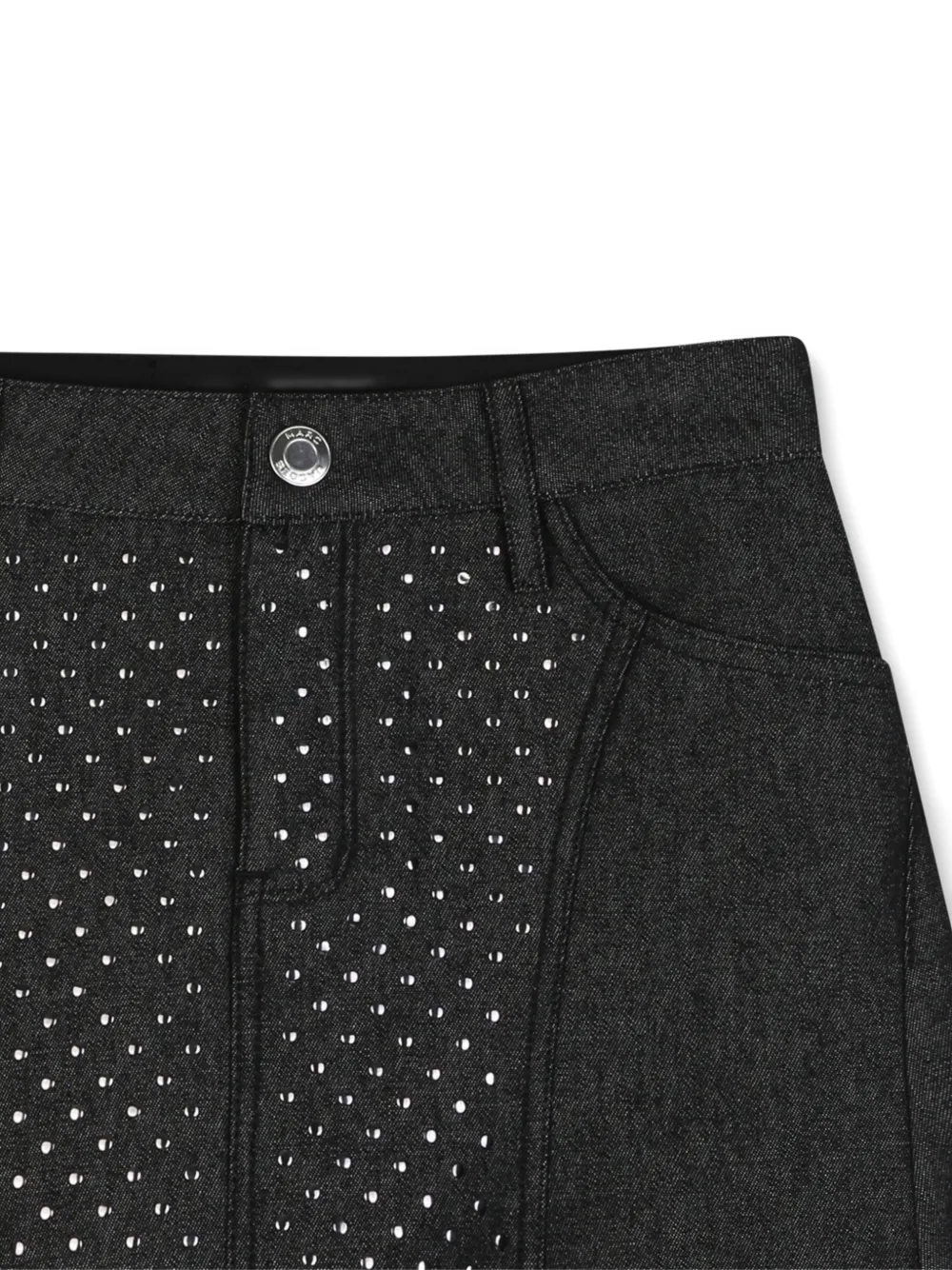 Marc Jacobs Kids Denim mini-rok met studs Grijs