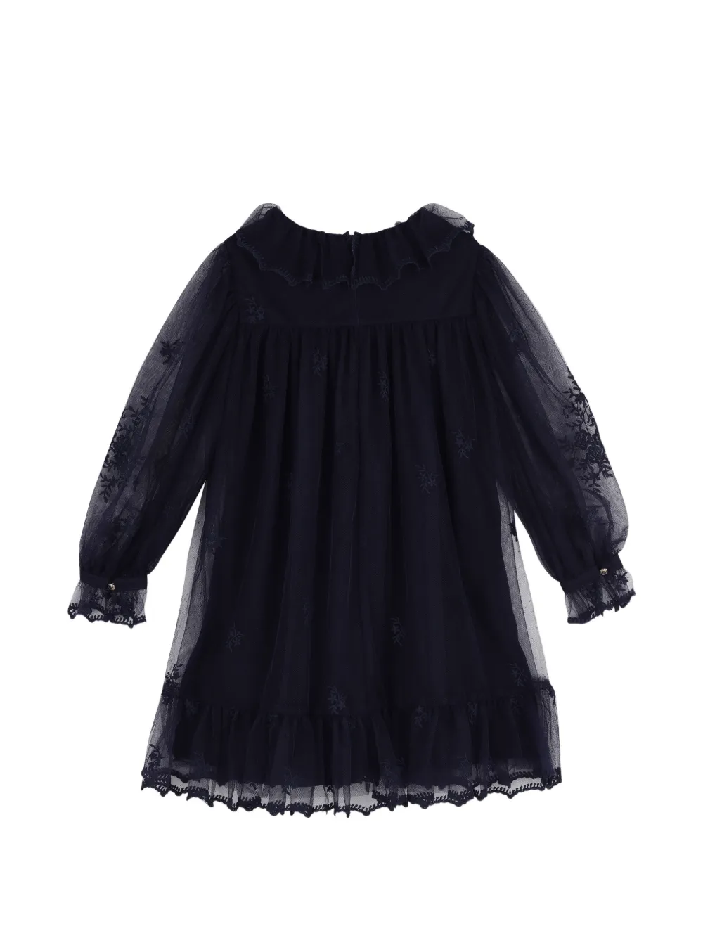 Chloé Kids Besticktes Tüllkleid - Blau