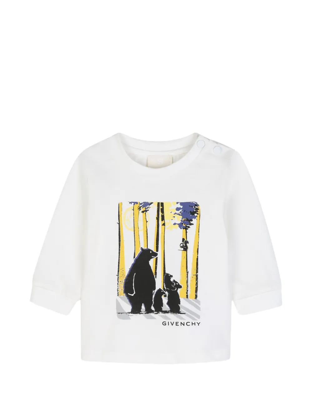 Givenchy Babies' Graphic-print Long-sleeve T-shirt In White