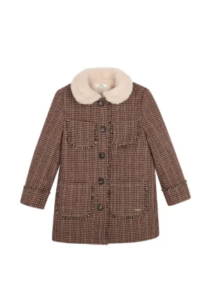 Chloé Kids faux-fur Hooded Coat | Brown | FARFETCH